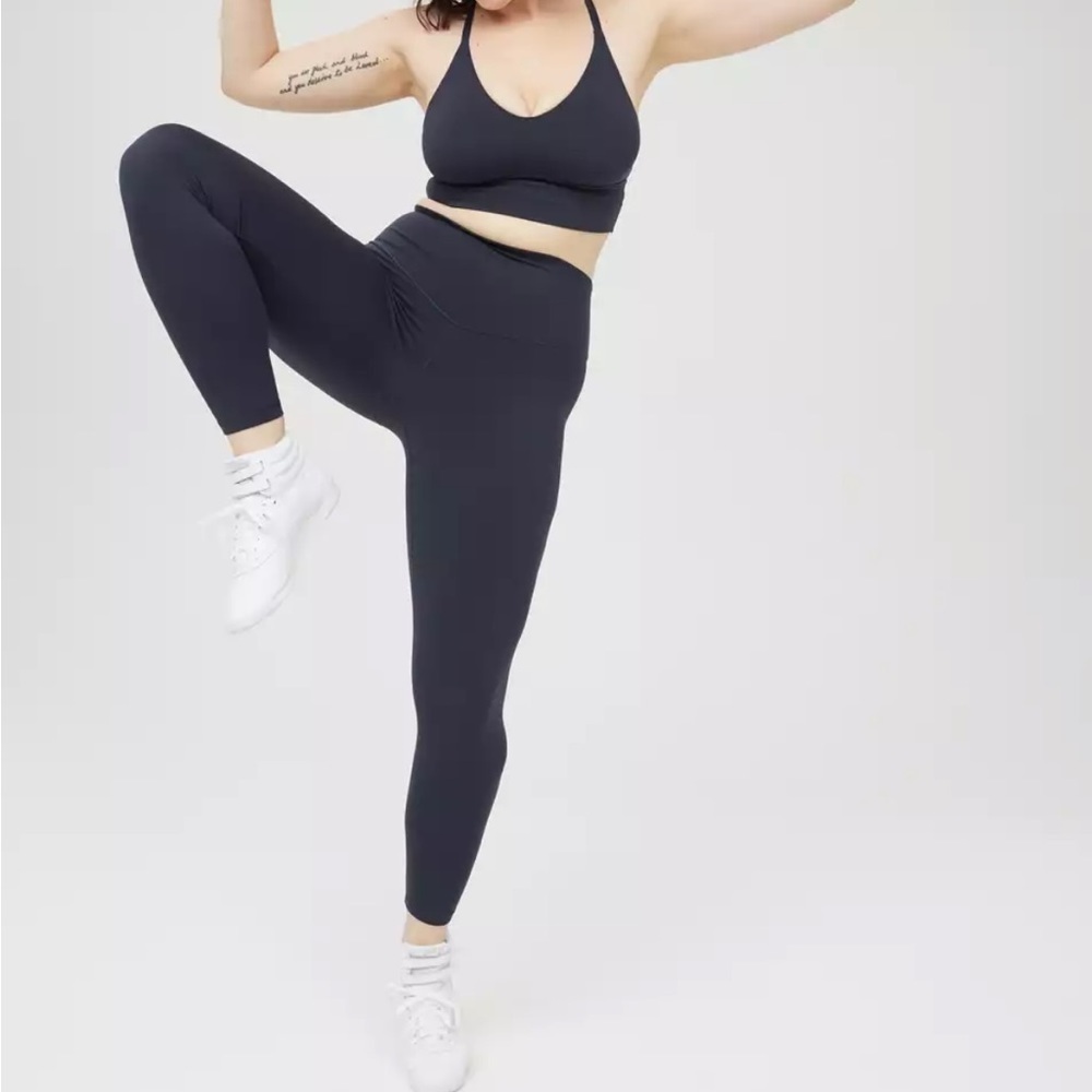 OFFLINE By Aerie Real Me High Waisted Legging in Navy XS